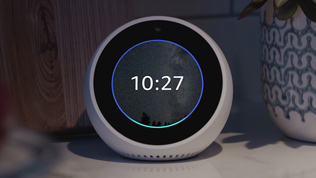 amazon echo spot clock